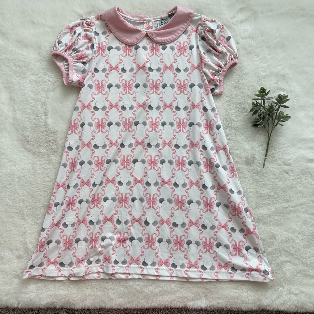 Classic Southern Smocks | EUC - Collared Bow/Disney Ears Dress - Size 5